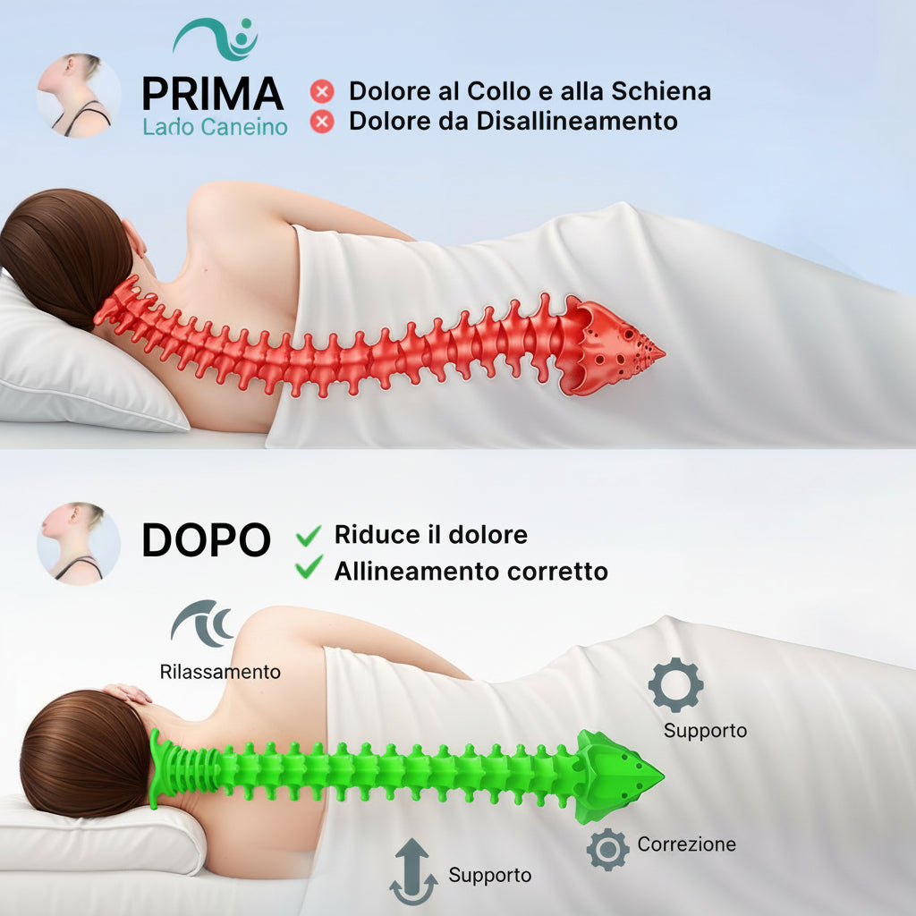 Melluna Nuvola® - Cuscino Ortopedico in Memory per Supporto Cervicale